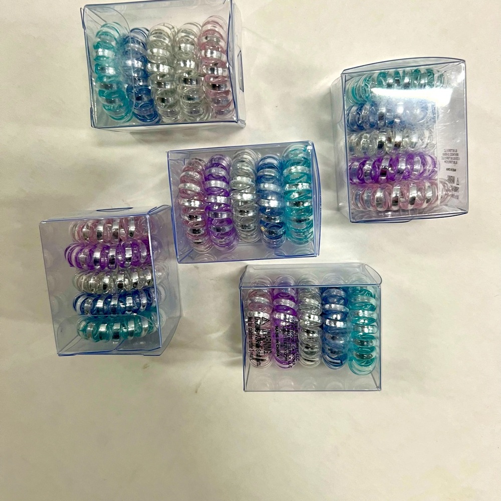 Set of 25 Metallic Hair Ties! NWT